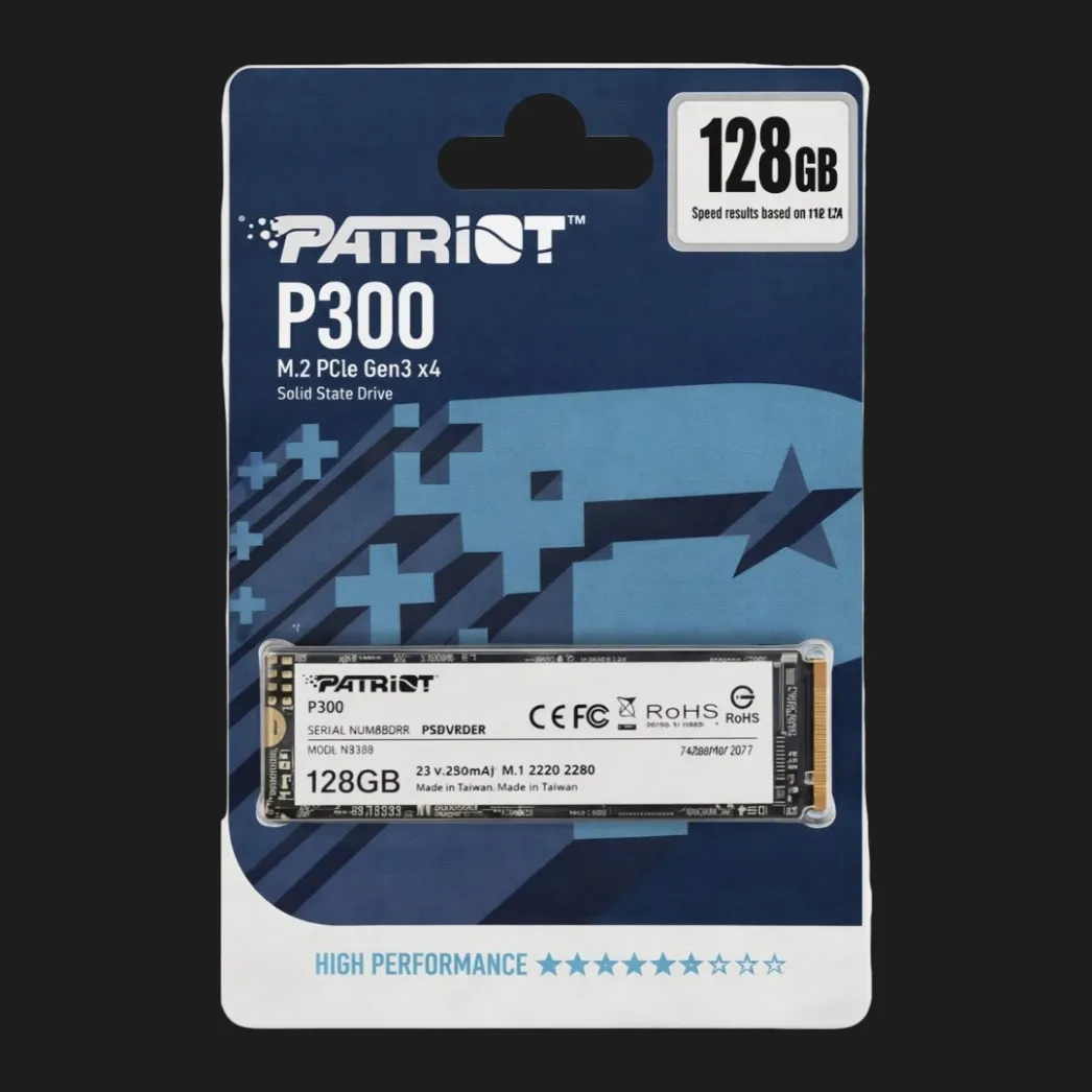 Накопитель SSD Patriot P300 NVMe PCIe 3.0
