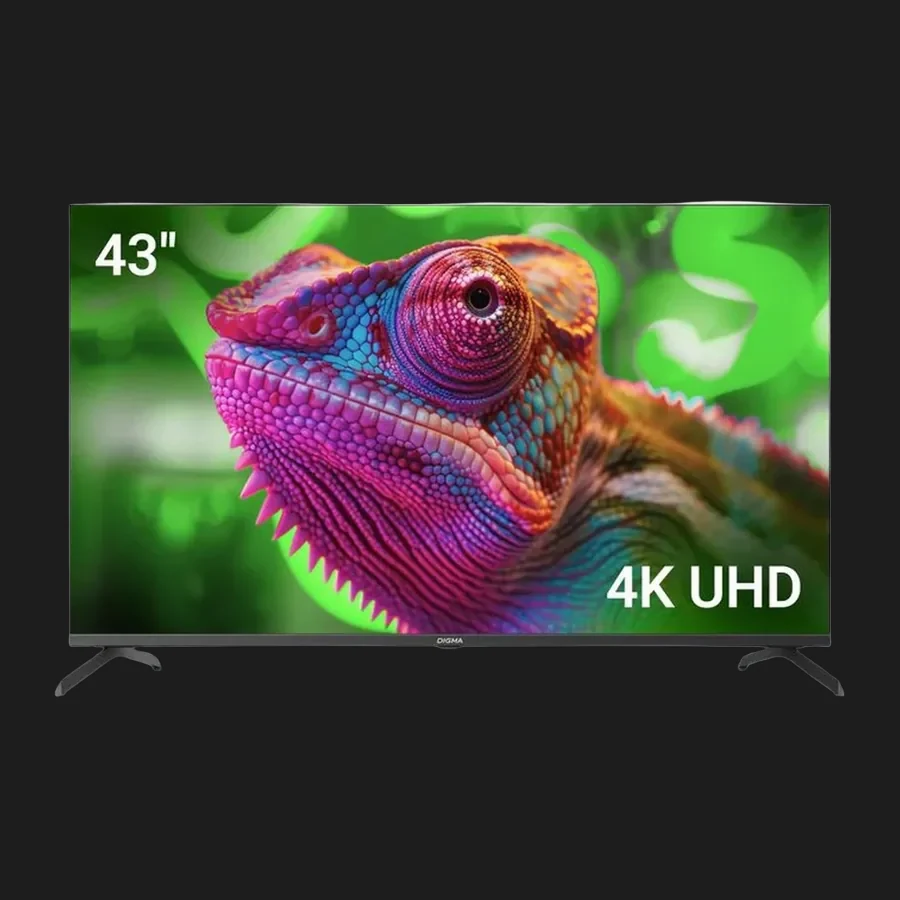 Телевизор Digma DM-LED43UQB31, 43 дюйма, чёрный